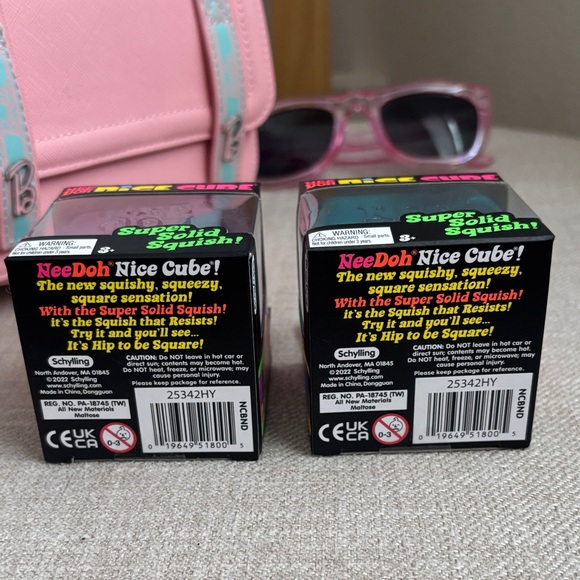 Nice Cube Super Solid Squish Toy – Pink & Teal | Sensory Stress Relief Fidget To - Picture 2 of 3